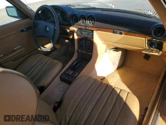 1981 Mercedes-Benz 380 380SL with VIN WDBBA45A7BB000937, listed as a Copart auction lot 83370134 with 155,687 mi miles and Clean Title. Bid and sale history available at carsss.com. Image 8.