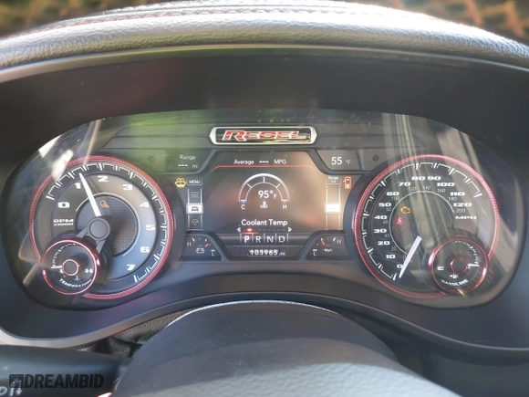 2019 Ram 1500 Rebel with VIN 1C6RRFEG8KN887978, listed as a IAAI auction lot 41433105 with 103,965 mi miles. Bid and sale history available at carsss.com. Image 7.