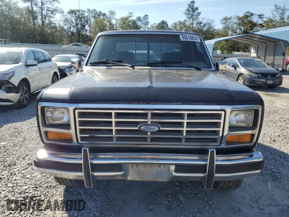1986 Ford F-150 with VIN 1FTEX15H7GKB33715, listed as a Copart auction lot 80618824 with 11,052 mi miles and Salvage Title. Bid and sale history available at carsss.com. Image 5.