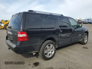 2008 Ford Expedition EL Limited with VIN 1FMFK20588LA66006, listed as a Copart auction lot 47443255 with 210,054 mi miles and Salvage Title. Bid and sale history available at carsss.com. Image 3.