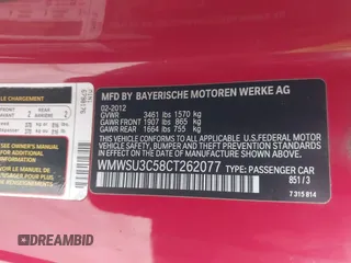 2012 MINI Hardtop with VIN WMWSU3C58CT262077, listed as a IAAI auction lot 42140178 with 70,099 mi miles and . Bid and sale history available at DreamBid. Image 9.