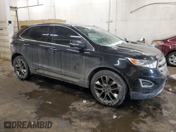 2015 Ford Edge Titanium with VIN 2FMTK4K96FBB69792, listed as a Copart auction lot 45319865 with 158,335 mi miles and Salvage Title. Bid and sale history available at carsss.com. Image 4.