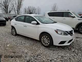 2018 Nissan Sentra S with VIN 3N1AB7AP8JY204249, listed as a Copart auction lot 51327885 with 172,568 mi miles and Clean Title. Bid and sale history available at DreamBid. Image 4.