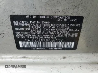 2023 Subaru Crosstrek Premium with VIN JF2GTAPC8P8267752, listed as a Copart auction lot 56970645 with 9,449 mi miles and Clean title. Bid and sale history available at DreamBid. Image 13.