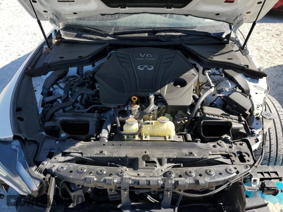 2021 Infiniti Q60 Red Sport 400 with VIN JN1FV7LK8MM530316, listed as a Copart auction lot 42025565 with 23,280 mi miles and Salvage title. Bid and sale history available at DreamBid. Image 11.