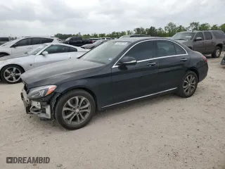 2015 Mercedes-Benz C-Class C 300 with VIN 55SWF4JB2FU046857, listed as a Copart auction lot 50209215 with 112,725 mi miles and Salvage Title. Bid and sale history available at carsss.com. Image 1.