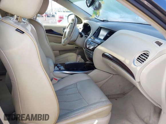 2013 Infiniti JX35 with VIN 5N1AL0MM4DC303338, listed as a IAAI auction lot 41961761 with 170,572 mi miles. Bid and sale history available at carsss.com. Image 5.