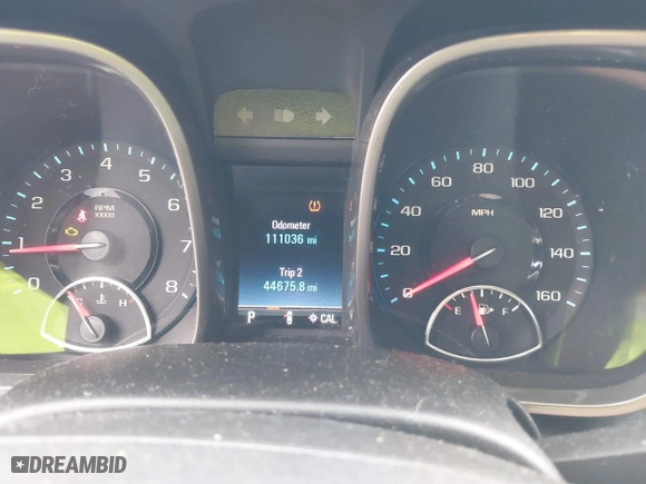 2013 Chevrolet Malibu LTZ with VIN 1G11J5SX1DF191366, listed as a IAAI auction lot 40121794 with 111,036 mi miles. Bid and sale history available at carsss.com. Image 7.