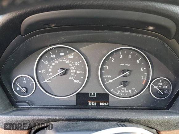 2014 BMW 4 Series 428i xDrive with VIN WBA3T1C54EPS98016, listed as a Copart auction lot 43812335 with 57,634 mi miles and Salvage Title. Bid and sale history available at carsss.com. Image 9.