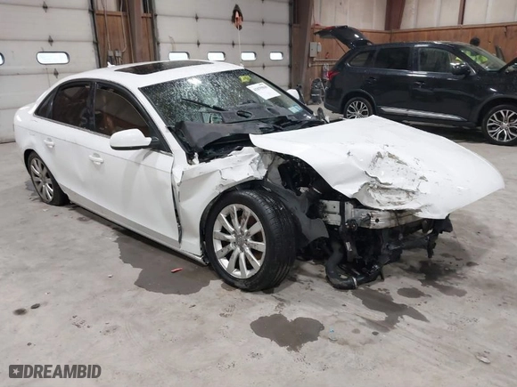 2013 Audi A4 Premium with VIN WAUBFAFL8DN036913, listed as a IAAI auction lot 41859868 with 80,112 mi miles. Bid and sale history available at carsss.com. Image 1.