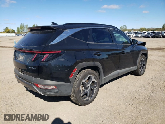 2024 Hyundai Tucson with VIN KM8JDDD27RU145565, listed as a Copart auction lot 75625264 with 16,357 mi miles and Salvage title. Bid and sale history available at DreamBid. Image 3.