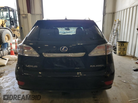 2010 Lexus RX 450h with VIN JTJBC1BA6A2010658, listed as a Copart auction lot 51915305 with Not Provided miles and Non Repairable. Bid and sale history available at DreamBid. Image 6.
