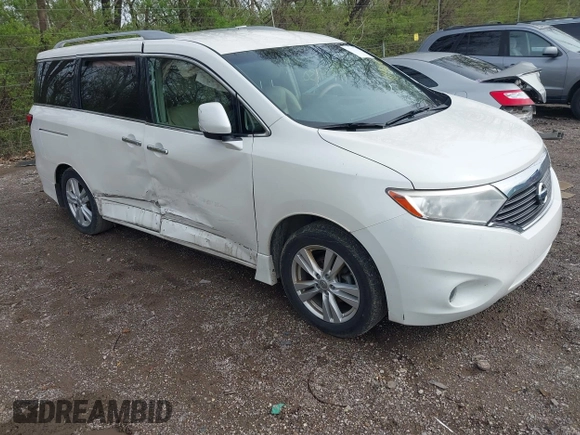2011 Nissan Quest SL z VIN JN8AE2KP7B9002763, wystawiony jako IAAI lot #41931130 z przebiegiem 125 346 mil mil oraz . Historia ofert i sprzedaży dostępna na DreamBid. Obrazek 1.