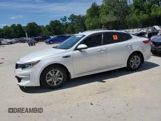 2016 Kia Optima LX with VIN KNAGT4L34G5086877, listed as a Copart auction lot 52037585 with 147,478 mi miles and Salvage Title. Bid and sale history available at carsss.com. Image 1.