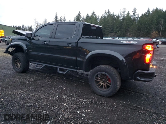 2021 Chevrolet Silverado 1500 RST with VIN 3GCUYEELXMG173469, listed as a Copart auction lot 80919074 with 35,297 mi miles and Salvage Title. Bid and sale history available at carsss.com. Image 2.