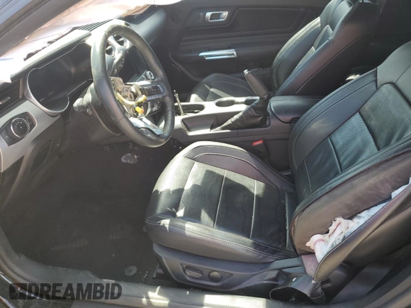 2023 Ford Mustang GT with VIN 1FA6P8CF9P5305892, listed as a Copart auction lot 57672435 with 45,065 mi miles and Salvage title. Bid and sale history available at DreamBid. Image 7.