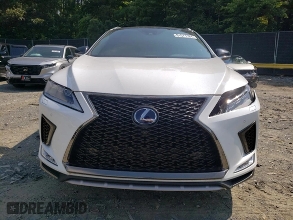 2022 Lexus RX with VIN 2T2YGMDA2NC077938, listed as a Copart auction lot 61071184 with 33,249 mi miles and Salvage Title. Bid and sale history available at carsss.com. Image 5.