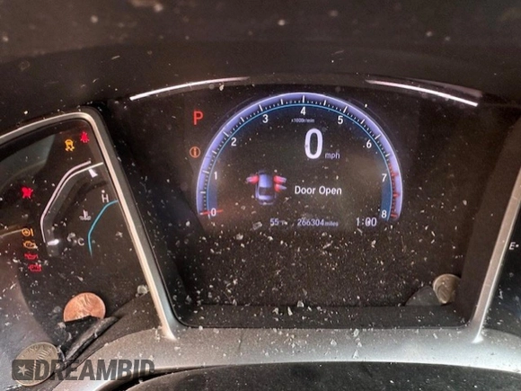 2016 Honda Civic Sedan EX with VIN 2HGFC2F73GH508696, listed as a Copart auction lot 52284095 with 266,304 mi miles and Salvage Title. Bid and sale history available at carsss.com. Image 9.
