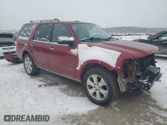 2015 Ford Expedition Platinum with VIN 1FMJU1MT9FEF50176, listed as a Copart auction lot 45375535 with 139,207 mi miles and Clean title. Bid and sale history available at DreamBid. Image 4.