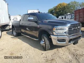2019 Ram 3500 Laramie with VIN 3C63RRML8KG533988, listed as a Copart auction lot 75309244 with 55,976 mi miles and Salvage Title. Bid and sale history available at carsss.com. Image 4.