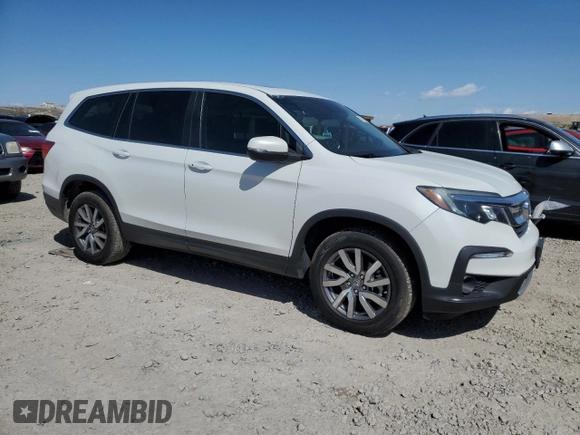 2021 Honda Pilot EX-L with VIN 5FNYF6H5XMB007730, listed as a Copart auction lot 53751955 with 71,097 mi miles and Salvage Title. Bid and sale history available at DreamBid. Image 4.