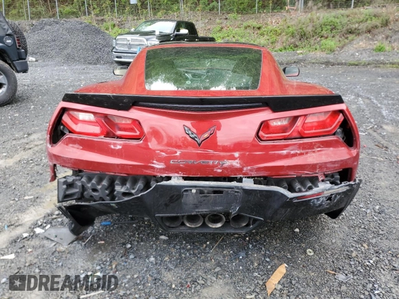 2015 Chevrolet Corvette Z51 3LT with VIN 1G1YL2D72F5111893, listed as a Copart auction lot 55885815 with 139,711 mi miles and Salvage title. Bid and sale history available at DreamBid. Image 6.