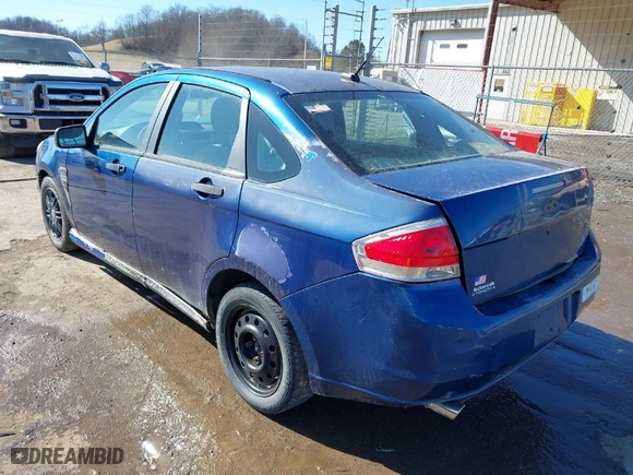 2008 Ford Focus SE with VIN 1FAHP35N78W209030, listed as a IAAI auction lot 41754783 with NaN miles. Bid and sale history available at carsss.com. Image 3.