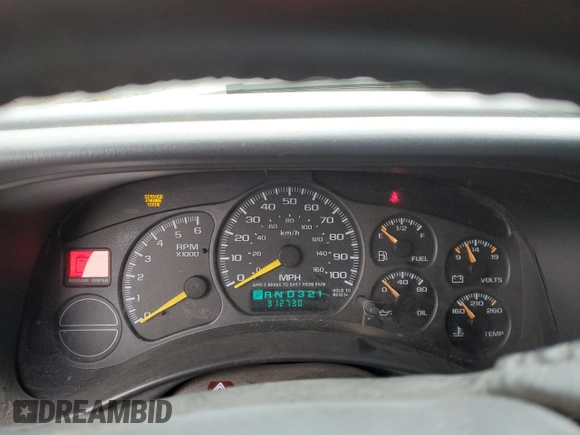 2001 Chevrolet Suburban LS with VIN 3GNFK16TX1G212288, listed as a Copart auction lot 43882585 with 312,730 mi miles and Salvage Title. Bid and sale history available at carsss.com. Image 9.