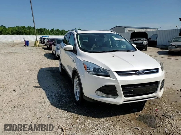 2015 Ford Escape Titanium with VIN 1FMCU0J93FUA58325, listed as a Copart auction lot 64135685 with 126,356 mi miles and Salvage title. Bid and sale history available at DreamBid. Image 14.