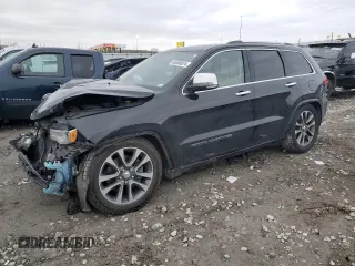 2018 Jeep Grand Cherokee Overland z VIN 1C4RJFCT7JC435403, wystawiony jako Copart lot #86568024 z przebiegiem 105 681 mil mil oraz Szkoda całkowita • Salvage title. Historia ofert i sprzedaży dostępna na DreamBid. Obrazek 1.