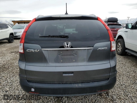 2013 Honda CR-V EX-L with VIN 2HKRM4H76DH618694, listed as a Copart auction lot 49102195 with 105,091 mi miles and Salvage Title. Bid and sale history available at carsss.com. Image 6.