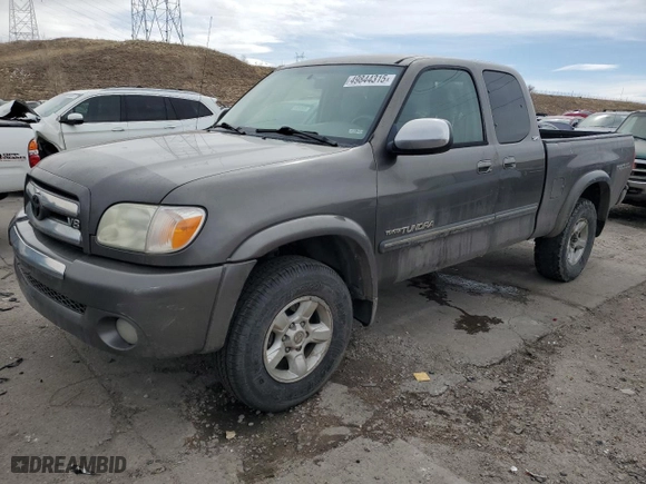 2005 Toyota Tundra SR5 with VIN 5TBBT44155S458799, listed as a Copart auction lot 49844315 with 414,988 mi miles and Clean Title. Bid and sale history available at carsss.com. Image 1.