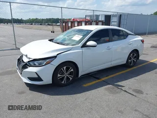 2022 Nissan Sentra SV with VIN 3N1AB8CV7NY236066, listed as a IAAI auction lot 41950876 with 26,067 mi miles. Bid and sale history available at carsss.com. Image 2.