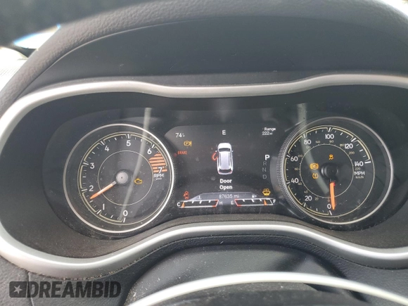 2018 Jeep Cherokee Trailhawk with VIN 1C4PJMBB4JD502876, listed as a Copart auction lot 54235325 with 87,635 mi miles and Salvage title. Bid and sale history available at DreamBid. Image 9.