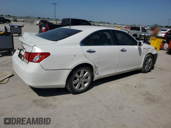 2008 Lexus ES with VIN JTHBJ46G382172992, listed as a Copart auction lot 53524885 with 207,166 mi miles and Salvage Title. Bid and sale history available at carsss.com. Image 3.