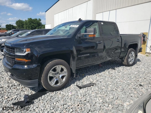2018 Chevrolet Silverado 1500 Custom with VIN 3GCUKPEC2JG606680, listed as a Copart auction lot 53671475 with 112,746 mi miles and Salvage Title. Bid and sale history available at carsss.com. Image 1.