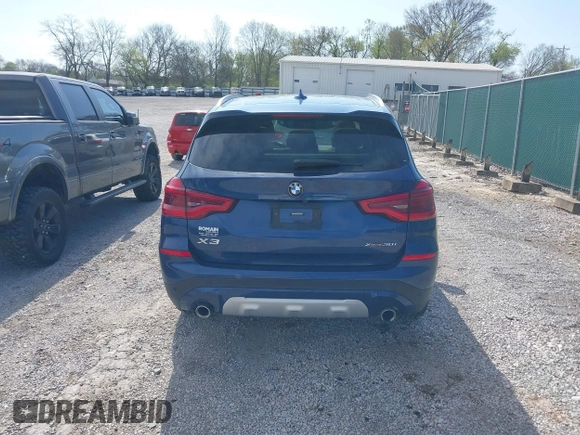 2020 BMW X3 xDrive30i with VIN 5UXTY5C02L9D58605, listed as a IAAI auction lot 41939854 with 22,361 mi miles and . Bid and sale history available at DreamBid. Image 16.