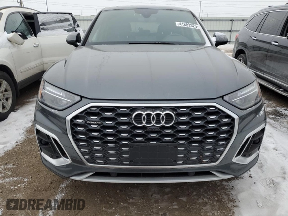 2023 Audi Q5 Sportback S line Premium Plus with VIN WA15AAFYXP2018956, listed as a Copart auction lot 41802925 with 22,132 mi miles and Salvage title. Bid and sale history available at DreamBid. Image 5.