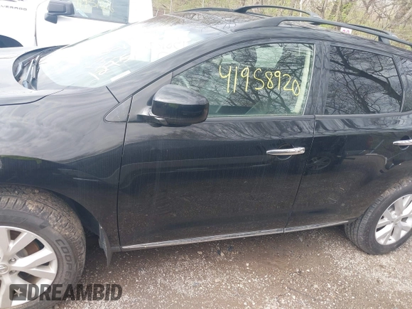 2014 Nissan Murano S with VIN JN8AZ1MW6EW530402, listed as a IAAI auction lot 41958920 with 155,461 mi miles and . Bid and sale history available at DreamBid. Image 14.