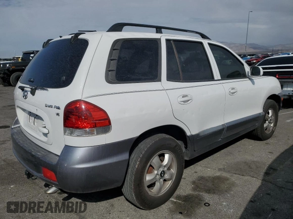 2005 Hyundai Santa Fe GLS z VIN KM8SC13D25U909602, wystawiony jako Copart lot #53751715 z przebiegiem Nie podano mil oraz Szkoda całkowita • Salvage title. Historia ofert i sprzedaży dostępna na DreamBid. Obrazek 3.