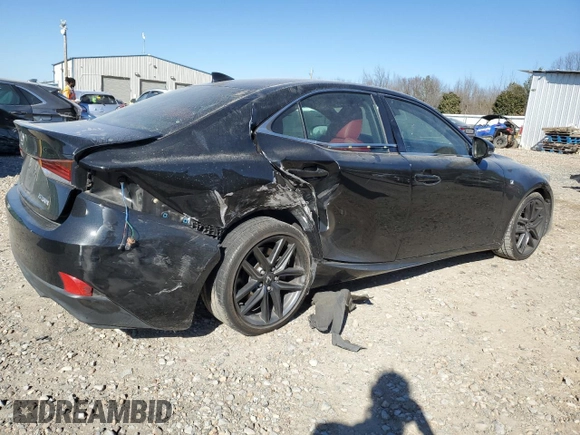 2017 Lexus IS with VIN JTHBA1D28H5042310, listed as a Copart auction lot 46714305 with 80,085 mi miles and Salvage Title. Bid and sale history available at carsss.com. Image 3.