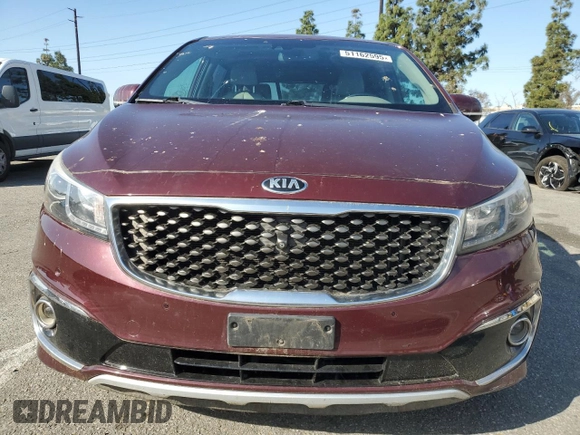 2015 Kia Sedona SX-L with VIN KNDME5C10F6037740, listed as a Copart auction lot 51162595 with 128,111 mi miles and Salvage Title. Bid and sale history available at DreamBid. Image 5.