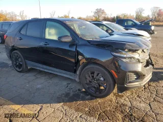2024 Chevrolet Equinox LS with VIN 3GNAXHEG0RL245408, listed as a Copart auction lot 77527724 with 9,178 mi miles and Salvage Title. Bid and sale history available at carsss.com. Image 4.