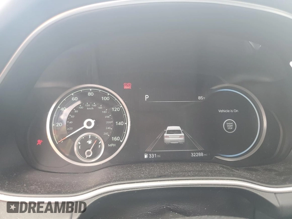 2021 Genesis GV80 with VIN KMUHBDSB6MU051632, listed as a Copart auction lot 56146815 with 32,288 mi miles and Salvage title. Bid and sale history available at DreamBid. Image 9.