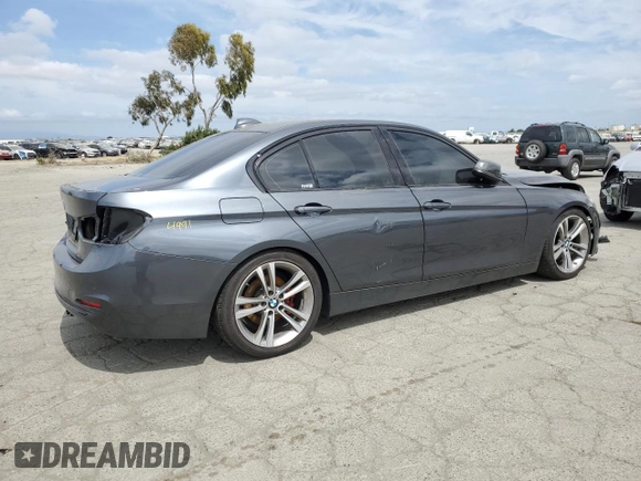 2017 BMW 3 Series 330i with VIN WBA8B9G56HNU09182, listed as a Copart auction lot 53355905 with 128,009 mi miles and Salvage Title. Bid and sale history available at carsss.com. Image 3.