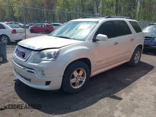 2011 GMC Acadia Denali with VIN 1GKKVTED5BJ329592, listed as a IAAI auction lot 42022700 with 210,336 mi miles. Bid and sale history available at carsss.com. Image 2.