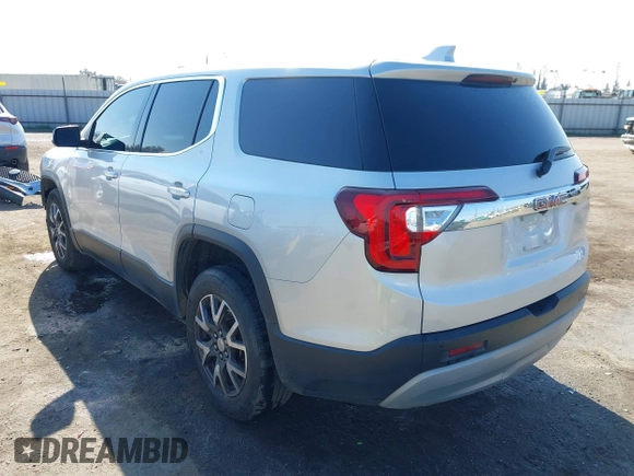 2020 GMC Acadia SLE with VIN 1GKKNKLA2LZ198417, listed as a IAAI auction lot 41439044 with 90,476 mi miles and . Bid and sale history available at carsss.com. Image 3.