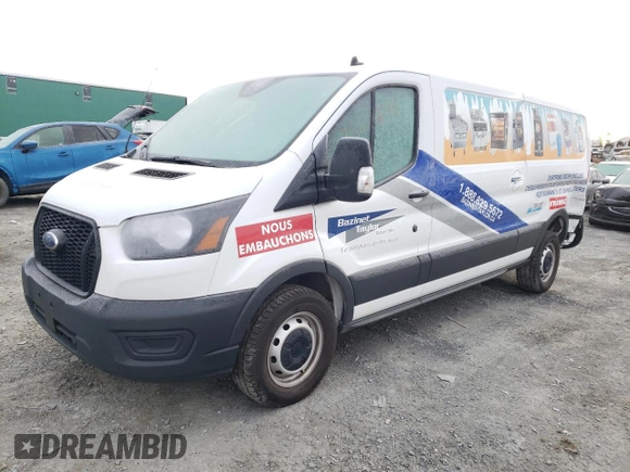 2022 Ford Transit Cargo with VIN 1FTYE1Y82NKA32948, listed as a Copart auction lot 77565844 with 133,959 mi miles and Salvage title. Bid and sale history available at DreamBid. Image 1.