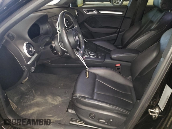 2018 Audi S3 Premium Plus with VIN WAUB1GFF3J1042343, listed as a Copart auction lot 55952613 with 48,049 mi miles. Bid and sale history available at carsss.com. Image 7.