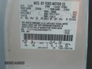 2006 Ford Escape XLS with VIN 1FMYU02Z06KB99711, listed as a Copart auction lot 53623165 with Not Provided miles and Salvage Title. Bid and sale history available at DreamBid. Image 13.
